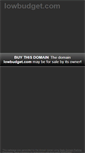 Mobile Screenshot of lowbudget.com